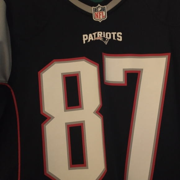 Nike Patriots blue jersey gronkowski 87 size Medium - Picture 3 of 11